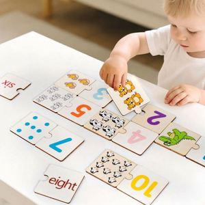 Kids Counting Toys Preschool Learning Activities Game Wooden 1-10 Number Matching <b>Puzzle</b> - Product Image 3