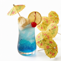 Piques à cocktail décoratives colorées pour bar, écologiques et légères
