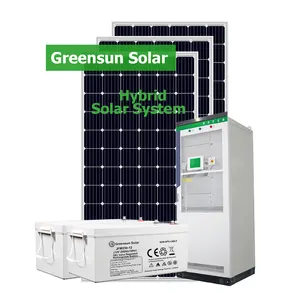 격자 30kw 호텔을 위한 태양 에너지 축전지 30kva 30 kw pv 체계 떨어져 삼상 전압