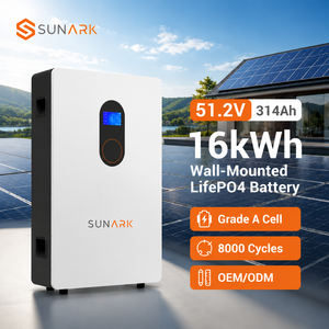 Sunark 5kwh 10kwh 15kwh Lithium Ion Battery 48v 314ah Wall Mounted for Residential Off Grid Home Storage Wallark - Product Image 1