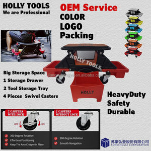 Rolling Work Shop Chair Car Repair Mobile Work Creeper Seat Roll Garage Bench Mechanics Workbench Smart Equipment Storage Stool - Product Image 2