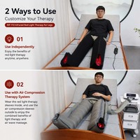 Système de récupération des jambes professionnel 2026 : Bottes de compression pneumatique avec thérapie par lumière rouge et infrarouge