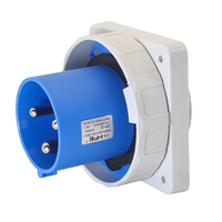 Prise Électrique Industrielle Étanche HFE 125A 3-5 Broches Standard IP44/IP67 avec Mise à la Terre et 5 Sorties en Laiton et Nylon