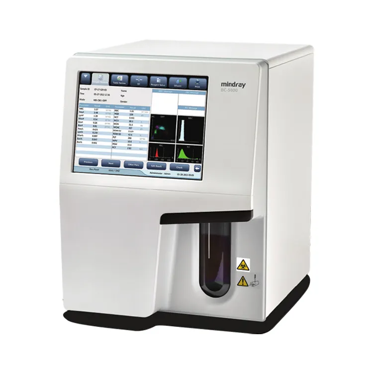 Mindray BC 5000 Numération globulaire et machine différentielle CBC Analyseur d'hématologie entièrement automatique en 5 parties