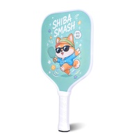 Nouvelle pagaie de pickleball en fibre de verre pour enfants de 3 à 12 ans, motif animalier de dessin animé, pagaie de pickleball légère