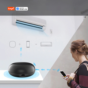 Tuya WiFi <b>Universal</b> Infrared <b>Remote</b> <b>Control</b> Smart Home Temperature Humidity Sensor for TV Air Conditioning ABS Voice <b>Control</b> - Product Image 1