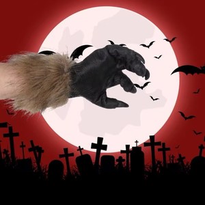 Guantes de Látex con Garras Peludas de <span class=keywords><strong>Hombre</strong></span> <span class=keywords><strong>Lobo</strong></span> para Halloween, Disfraz para Cosplay, Fiesta Espeluznante, Juego de Roles, Manos de Monstruo para Mascarada - Product Image 1