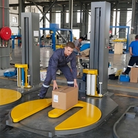 Film étirable pour palettes, emballage de plateaux et cartons, machine d'emballage extensible, machine d'enroulement à plateau tournant pour chariot élévateur, emballage
