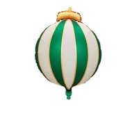 Weihnachtsserie Folienballon Gestreifte Schleife Hängende Kugel Heiligabend-Dekoration Party Wasserdicht Langlebig Umweltfreundlich