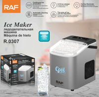 Machine à glaçons portable RAF 112w de haute qualité, taille réglable, pour comptoir, efficace, 12 kg par jour, R.0307