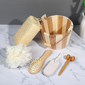 Wholesale Wooden Loofah Wedding Bath Gifts Happy Mothers Day Spa Gift for Mom Set Customized Gift Set for Women - Product Image 5
