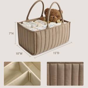 Panier de rangement pour la crèche avec logo personnalisé, panier à couches portable pour bébé, organisateur, sac de rangement pour maman, sac pour bébé Teddy - Product Image 6