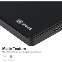 Hard Drive USB 3.0 SATA 2.5" Eksternal, Casing ABS Tahan Lama, Kabel, Kompatibel Hot Swap, Mendukung Semua Sistem Operasi, 1TB