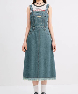 Vente de gros Denim <span class=keywords><strong>Salopette</strong></span> <span class=keywords><strong>Robe</strong></span> - Product Image 3