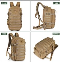 Sac à dos tactique personnalisé de 36 L, léger, confortable et tendance avec compartiments intermédiaires pour usage extérieur en polyester – Vente en gros