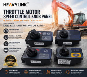 Bouton de commande de vitesse du moteur d'accélérateur RD809-53730, panneau RC441-53533 RC441-53513 pour excavatrices KX080 KX121 KX161 KX91 U35 U45 KX080-3 - Product Image 1