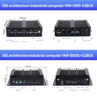 Nieuwe N100 J6412 4 LAN 2 5G RJ45 Dual RS232 NVMe M2 SSD Pfsense OPNsense Firewall Router Fanloze Ingebedde Industriële Mini PC