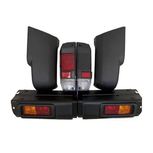 Rear bumper <b>kit</b> for LC70 series (1990-2026), LC75, LC78, and LC71 <b>models</b>, including corner bumper and taillights. - Product Image 4