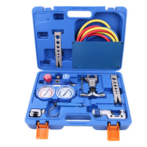Flyover VTB-5B Refrigeration <b>Tool</b> <b>Set</b> Aluminum Alloy Mechanic Repair Kit With Gauges And Hoses - Product Image 2