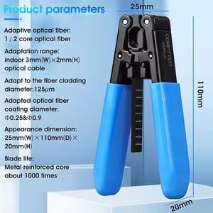 Pelacables de <span class=keywords><strong>fibra</strong></span> óptica, pelacables de corte Manual de peso ligero reforzado, sin daños, fácil de operar, empalme en frío - Product Image 5