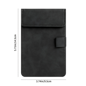 Mini Portapapeles Portátil de Cuero PU con Clip, Compacto para Transportar Notas, Recibos, Menús e <span class=keywords><strong>Facturas</strong></span> - Product Image 3