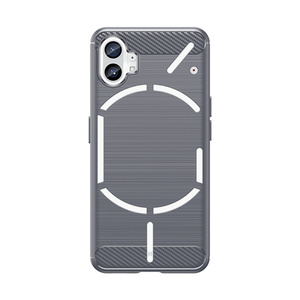 Funda Con Fibra De Carbono De Teléfono Para <span class=keywords><strong>Nothing</strong></span> <span class=keywords><strong>One</strong></span> Blando TPU Material Caja De Móvil Cepillada Textura Para <span class=keywords><strong>Nothing</strong></span> 1 - Product Image 4