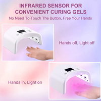 2024 prix compétitif vente en gros haute puissance 48w Rechargeable Mini UV LED lampe à ongles sèche Flash Machine OEM ODM personnalisé Portable