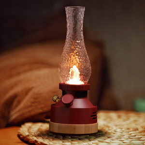Lampe de camping LED rechargeable par USB Wild Land <span class=keywords><strong>Evelyn</strong></span>, étanche, 3 modes d'éclairage, rouge vin, Surfblackount - Product Image 1