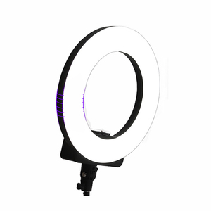 Triopo <span class=keywords><strong>photographie</strong></span> 18 pouces remplissage vidéo maquillage anneau lumineux 360 rotation éclairage peut avec miroir et support pour téléphone - Product Image 1
