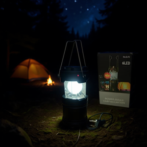 S&N <b>Camping</b> <b>Lantern</b> 6LED Solar Powered Portable Light Outdoor Use - Product Image 2