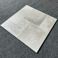 Carrelage en porcelaine imitation brique de château en pierre calcaire 600x600mm 10mm Mat Durable Antidérapant Résistant à la chaleur Garantie 5+ ans