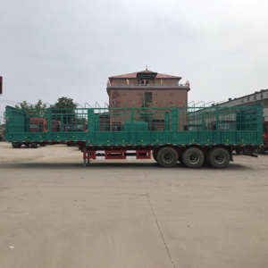 Semi-remorque de qualité supérieure pour camions, 3 essieux, 60 tonnes, type plateau à ridelles, à vendre - Product Image 5