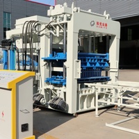 Machine à fabriquer des blocs creux en béton QT 12-15 PLC, ligne de production de briques entièrement automatique avec traitement du sable, facile à utiliser