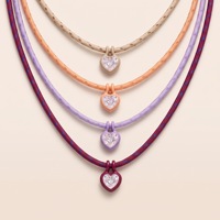 Collier en acier inoxydable plaqué or 18 carats avec corde tressée colorée, pendentif géométrique en zircon, vente en gros