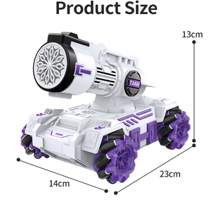 Mùa Hè 12 Lỗ Điều Khiển Từ Xa Phun Bong Bóng Hút Thuốc Đóng Thế Xe Mát Đèn Trôi Xe Tốc Độ Cao <span class=keywords><strong>RC</strong></span> Bong Bóng Tank Cho Trẻ Em - Product Image 5