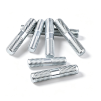 High Quality Carbon Steel Equal Length Double End Stud Bolt, Grade 4.8 8.8 Zinc Plated Metric Thread Fastener