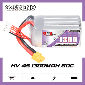 GAONENG GNB 1300MAH 15.2V HV 4S 60C 120C HV XT60 LiPo แบตเตอรี่ซอฟท์แพ็คระยะไกลฟรีสไตล์ FPV LiHV แรงดันไฟฟ้าสูง - Product Image 2