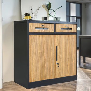 Modern Best Quality 2-Drawer Metal File <b>Cabinet</b> Small Half-Height with Adjustable Shelf Office Furniture <b>Storage</b> - Product Image 2