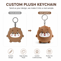 Fabrication sur mesure de porte-clés en peluche de haute qualité, jouets en peluche personnalisés, porte-clés en peluche sur mesure