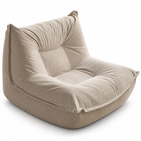 Canapé de sol modulaire confortable en velours côtelé côtelé, capitonné et moelleux, sans cadre, pour studio, appartement, chambre