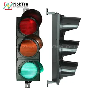 Feu d'avertissement de panneau de signalisation tricolore étanche 12V éclairage d'allée rouge vert LED feu de signalisation AC 220VDC 12V 300mm LLM