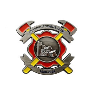 Tradizione dei vigili del fuoco moneta commemorativa in metallo antico, moneta da sfida della comunità di dedizione al sacrificio - Product Image 6