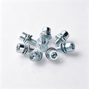 Vis à tête cylindrique hexagonale en acier au carbone avec ressort et rondelle plate, fournie par l'usine - Product Image 4