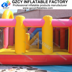 Château gonflable commercial personnalisé avec toboggan aquatique, couleurs classiques, en PVC, facile à installer, à vendre - Product Image 4