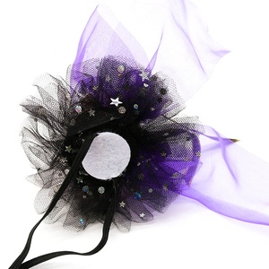 Lindo sombrero <span class=keywords><strong>de</strong></span> Halloween con cabeza <span class=keywords><strong>de</strong></span> calabaza fresca para perros mascotas pequeñas con malla <span class=keywords><strong>de</strong></span> encaje patrón <span class=keywords><strong>de</strong></span> mago <span class=keywords><strong>de</strong></span> dibujos animados fiestas <span class=keywords><strong>de</strong></span> verano invierno primavera - Product Image 6