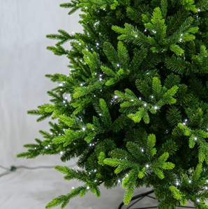 <span class=keywords><strong>Sapin</strong></span> de Noël en PVC/PE de 210 cm (7 pieds) avec LED blanc chaud, couleur blanc luxe, prix de gros, pour décoration de Noël - Product Image 4