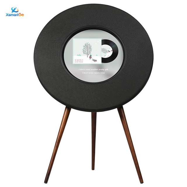 Sound Card Man R1 for Speaker with Woofer Floating Lyrics Vinyl-Style Display 100-300W Home Floor-Standing Design