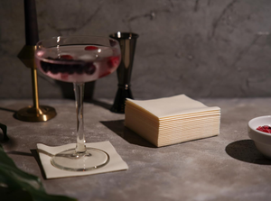 Serviettes jetables en papier Airlaid effet lin pour cocktails, élégantes et ressemblant à du tissu, pour fêtes, bars et restaurants - Product Image 3