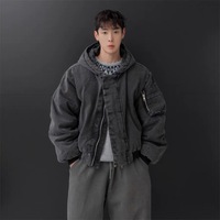 Blouson Bomber Classique Homme Automne 2026 – Veste Pilote Imperméable et Coupe-Vent à Col Montant Zippé – Vente en Gros, Personnalisation ODM