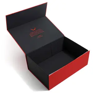 Stampa personalizzata logo cartone rigido flap di lusso aperto abbigliamento magnetico confezione regalo pieghevole scatole di carta